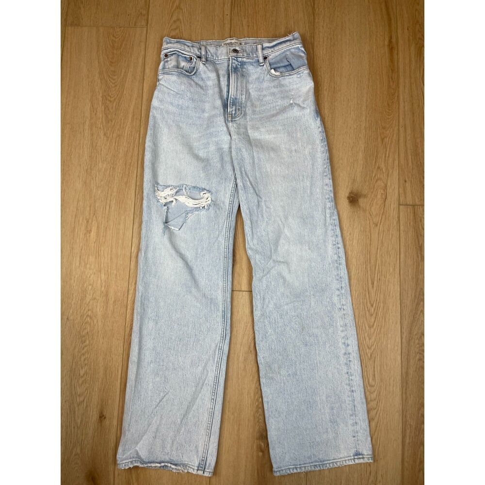 Abercrombie & Fitch Light Blue Straight Leg Jeans